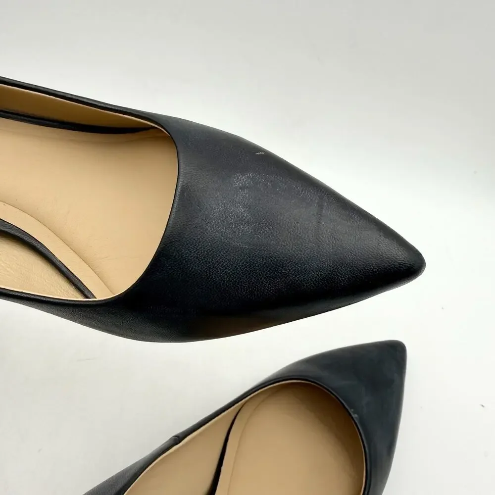 Ted Baker Womens Charlotte Pumps Size 7 EU 37.5 Black Leather EUC